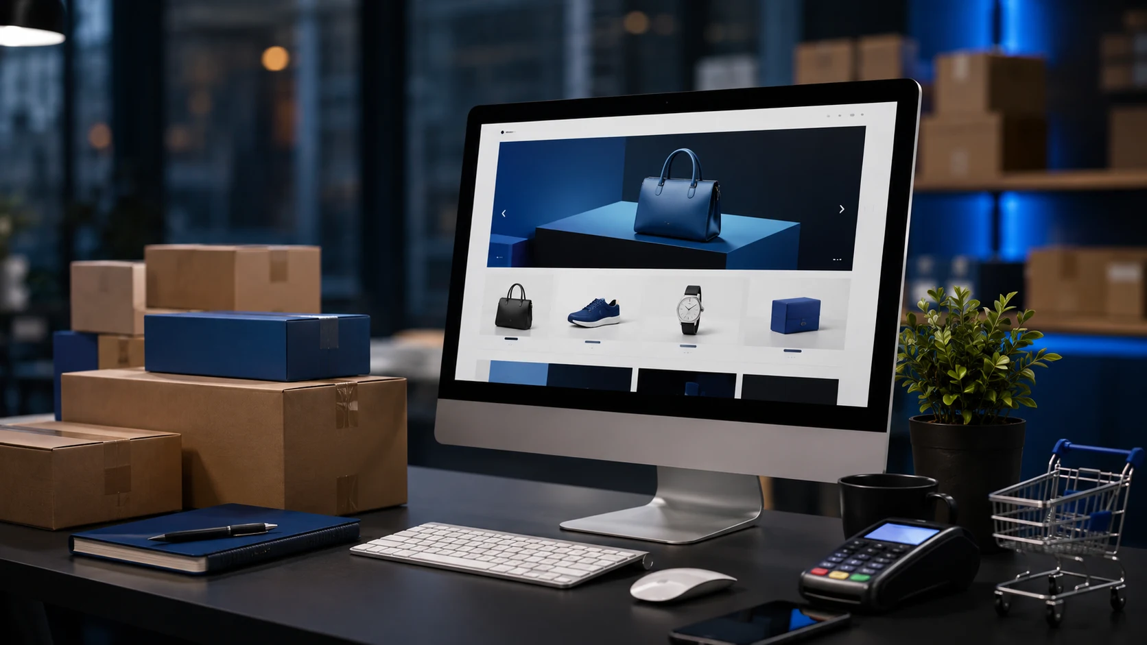 Boutique e-commerce professionnelle avec gestion des produits, paiements et livraisons.