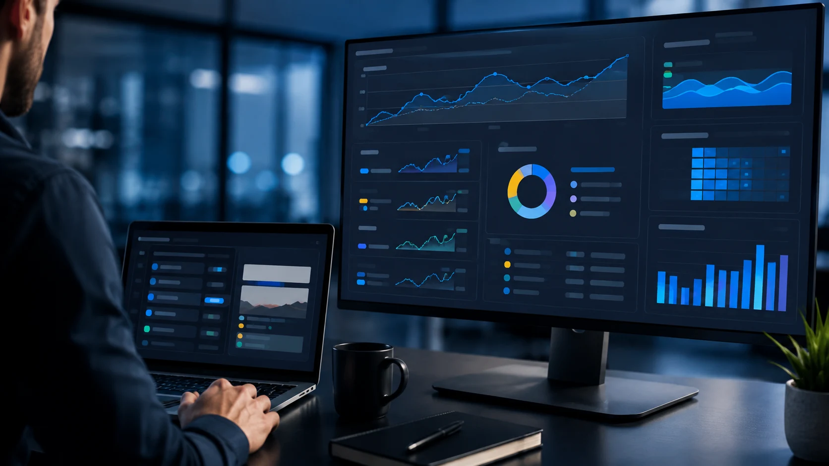 Tableau de bord illustrant la gestion et l’optimisation de campagnes Google Ads.